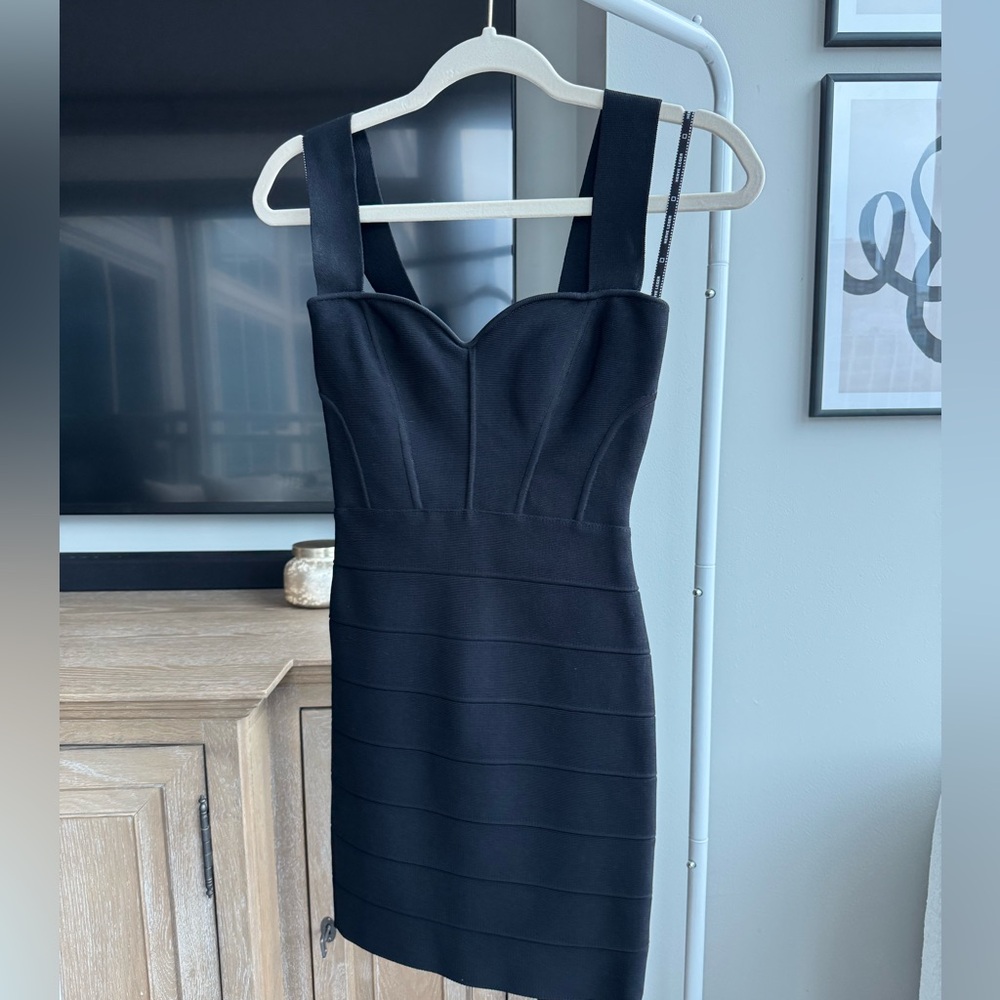 Herve Leger Black Mini Dress